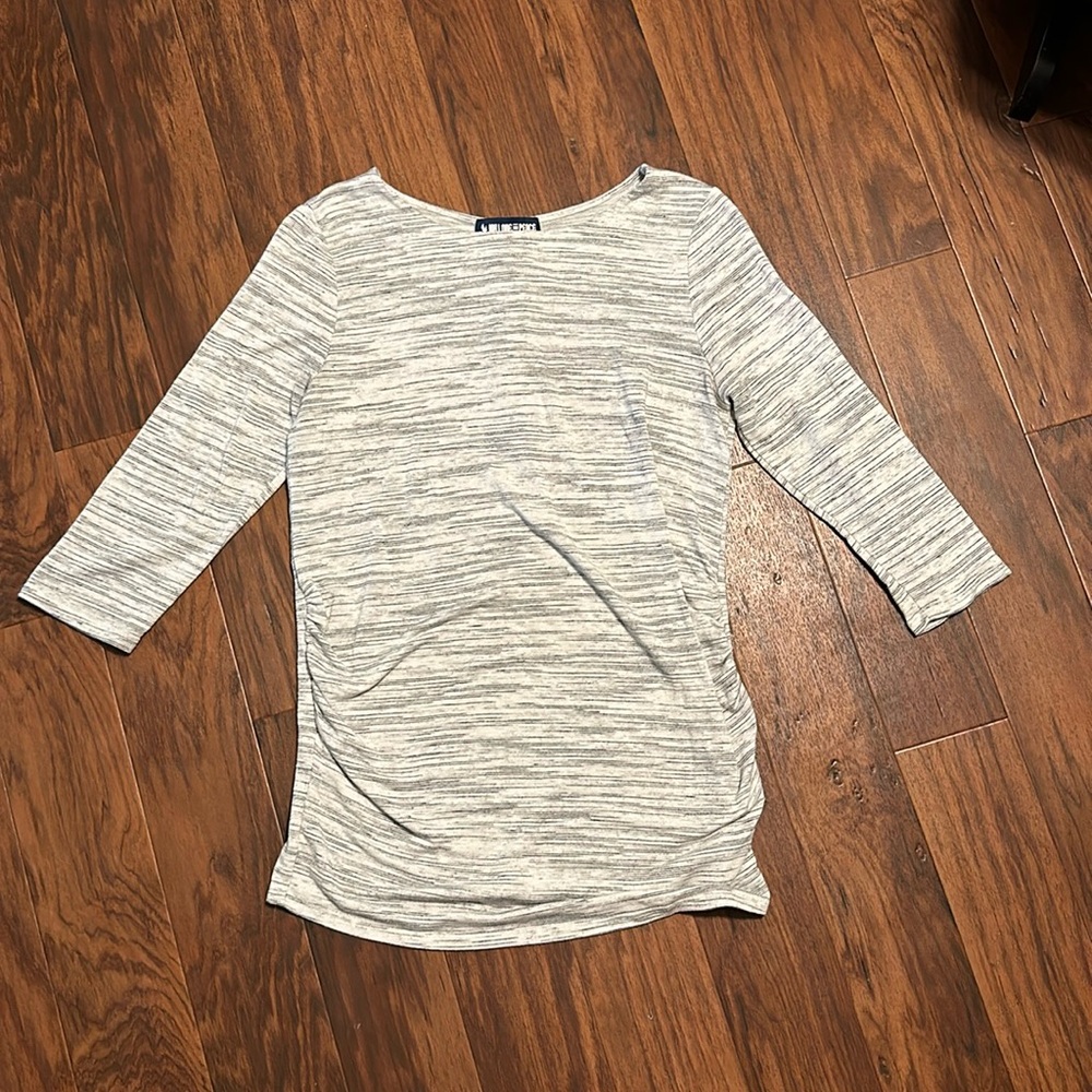 Ink Love and Peace Maternity Top-L